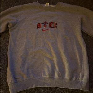 Sz L Gildan x Nike x Spider-Man Gray Men's/woman’s Sweatshirt